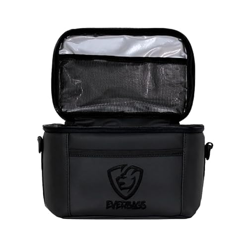 Bolsa Térmica Porta Marmita Fitness Fit Lancheira Porta Marmita Black Luxo