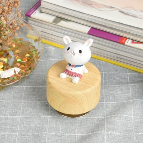 Zerodeko DIYオルゴールベース ラウンドデザイン 転回式オルゴール部品 ABSステンレス素材使用 滑らかな表面 クリアな音質 手作りアクセサリーやデスクトップ飾り [4]