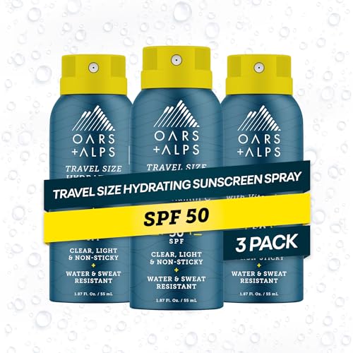 Oars + Alps Sunscreen Spray for Face & Body Spray Sunscreen Infused with Vitamin C & Antioxidants