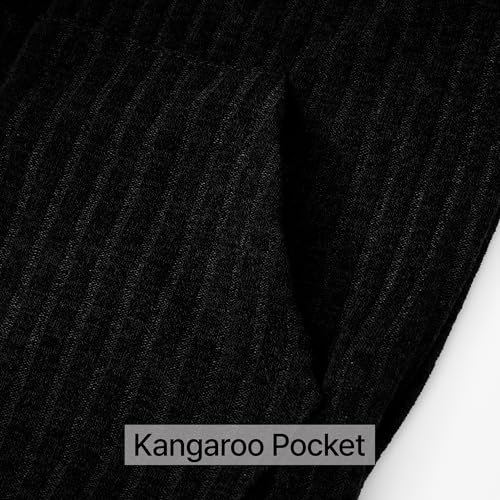 Image of GIVON Women's Lightweight Zip Up Hoodie Brushed Knit Stretchy Fabric Long Sleeve Thin Jackets with Kangaroo Pocket