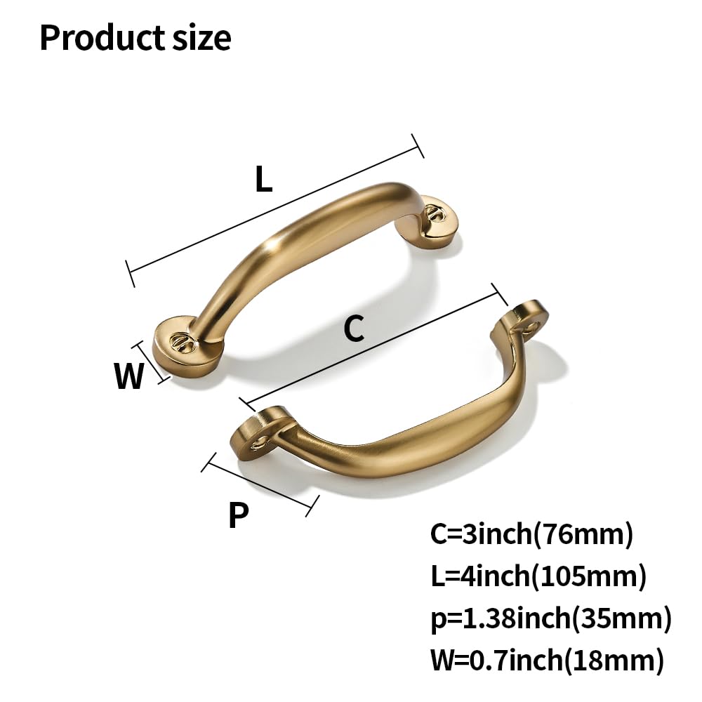 KHTUMEWARE-80338 Oil Rubbed Bronze Cabinet Pulls CTC 3-1/2 in (89 mm) 10-Pack in Oil Rubbed Bronze — KHTUMEWARE