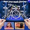 Air Drumsticks, 3D Motion Sensing Virtual Drum Kit with RGB Lights, Portable Silent Practice for Kids, Teens & Adults, Fun Gift for Beginners & Music Lovers