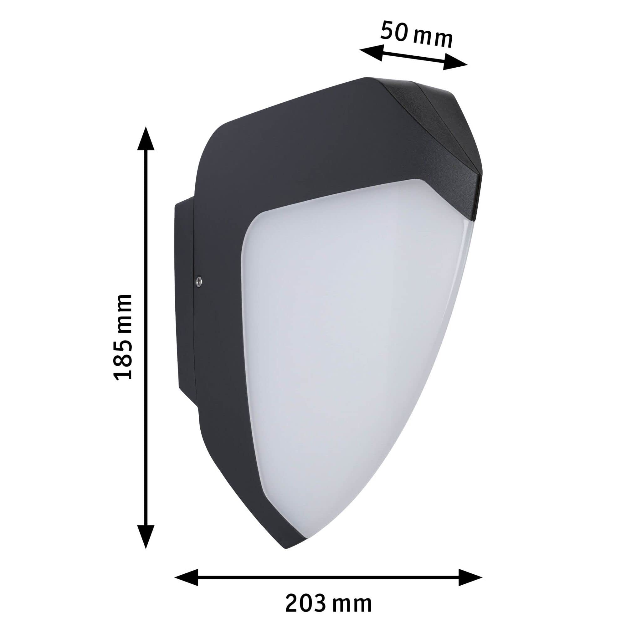 Paulmann 94516 LED outdoor luminaire wall luminaire Ikosea seawater resistant IP44 dusk/motion sensor warm white outdoor 3000K - Image 4