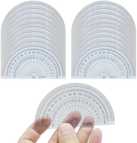 Helix 10cm 180 degree Protractor (Box of 50) : Amazon.co.uk: Stationery ...