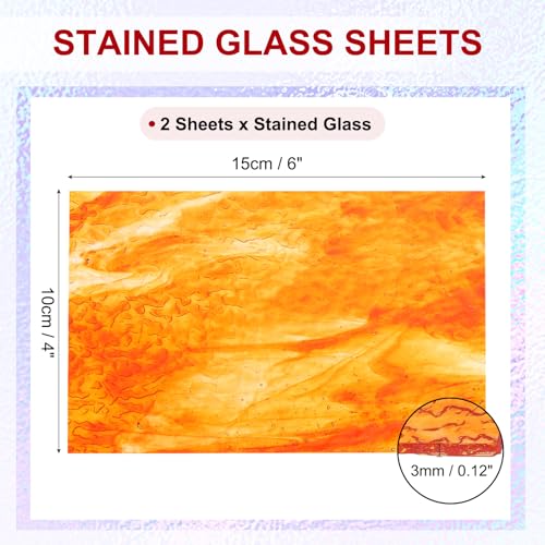 Plaques de verre teinté transparent pour couper vos mosaïques