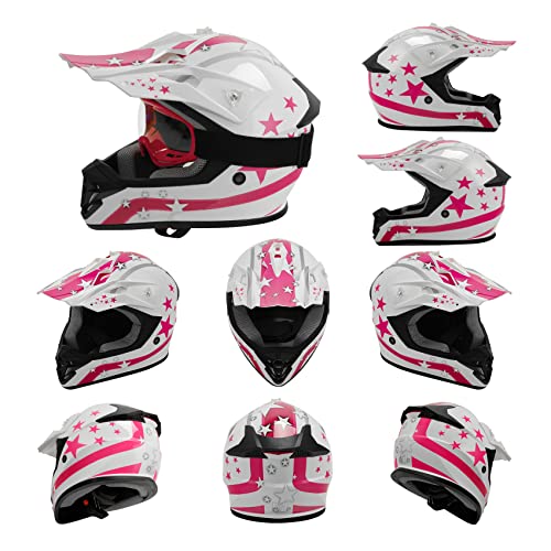 image for TCMT Dot Youth & Kids Motocross Offroad Street Helmet Full Face Motorc