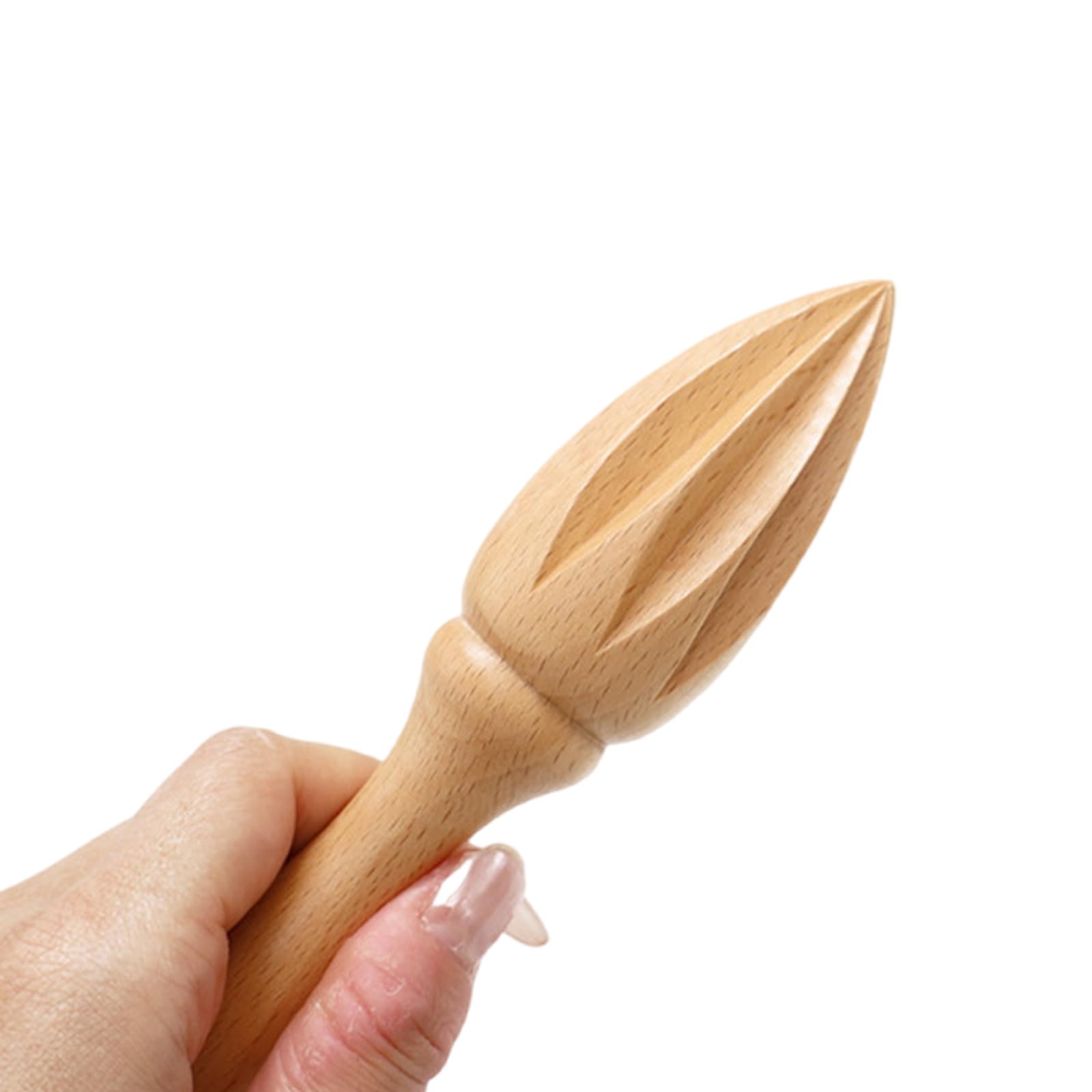 Exprimidor manual de limón, madera de haya, herramienta de cítricos