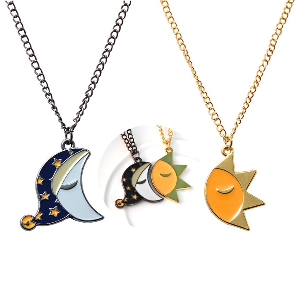 FNAF Sun and Moon Friendship Pendant Necklaces - Halloween ...