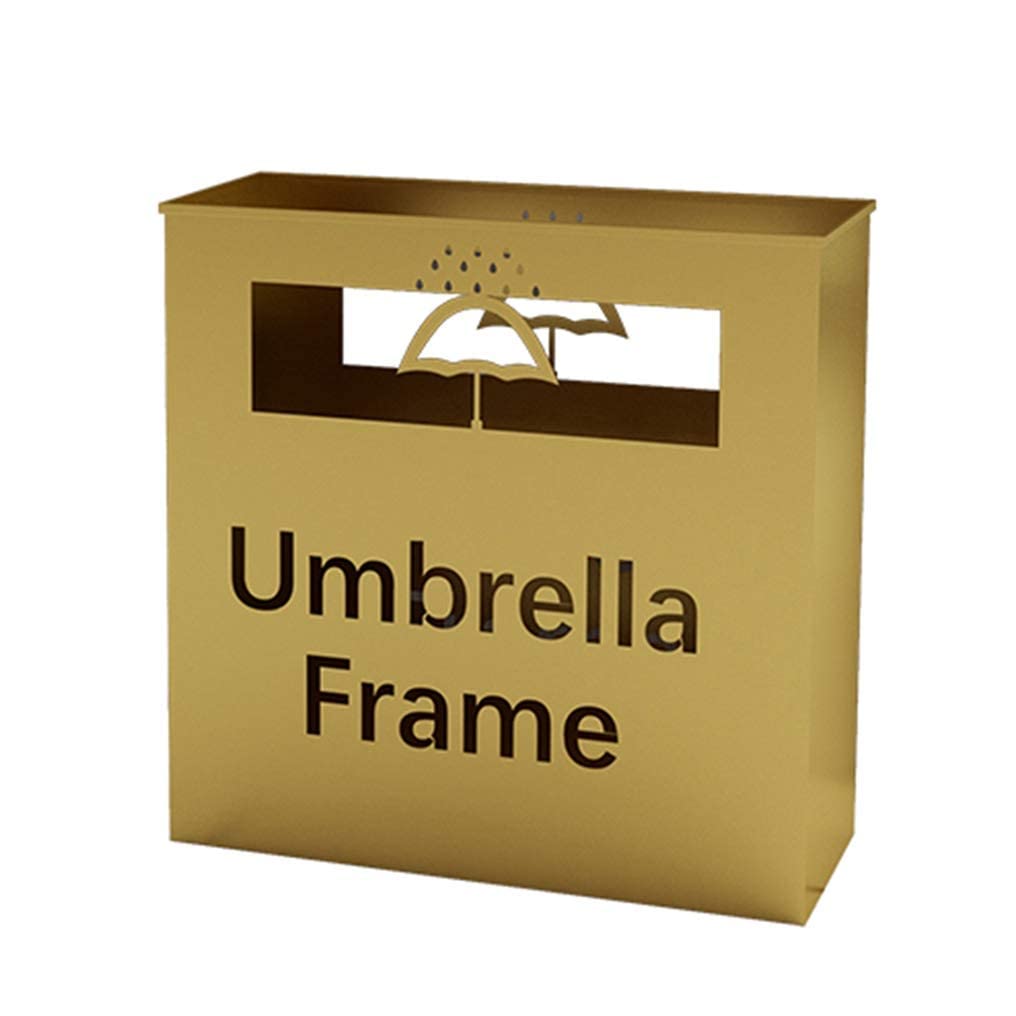 Seau de parapluie de grande capacité doré haut de gamme pour hôtel