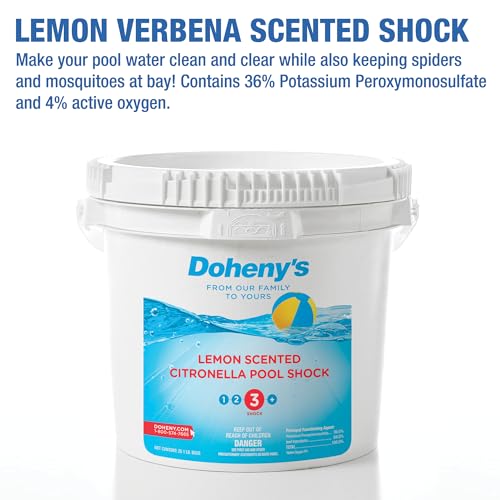 Image of Doheny's Lemon Scented Citronella Swimming Pool Shock (10 lb. Bucket)