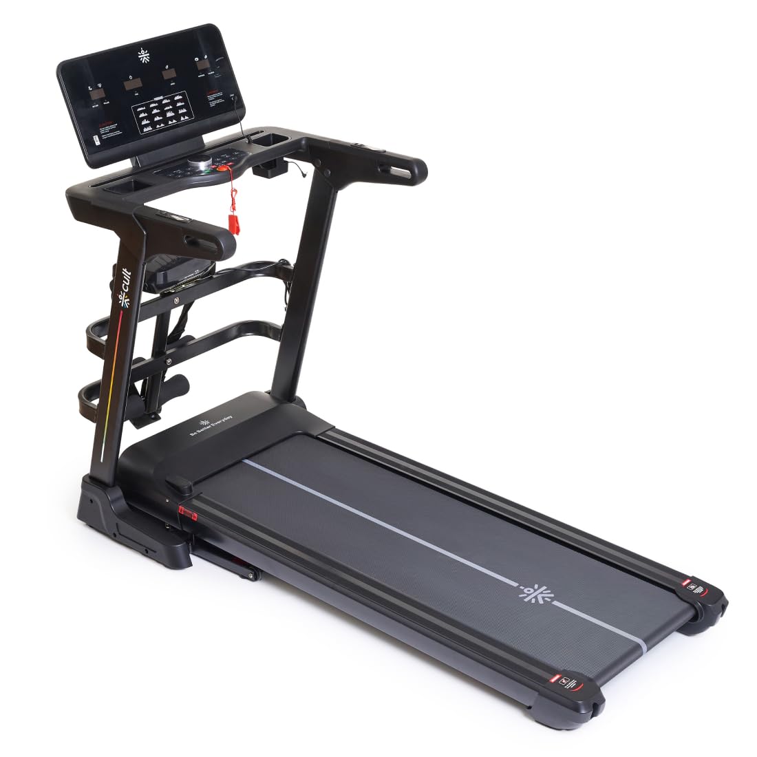 Cult SmartStridePro BLDC Motorized Treadmill (7HP Peak) with Massager | 20Km/Hr Max Speed, 140Kg Weight Capacity | 18 Level Auto Incline | 5 Preset Programs | LED Display | Home Gym Equipment-image-15