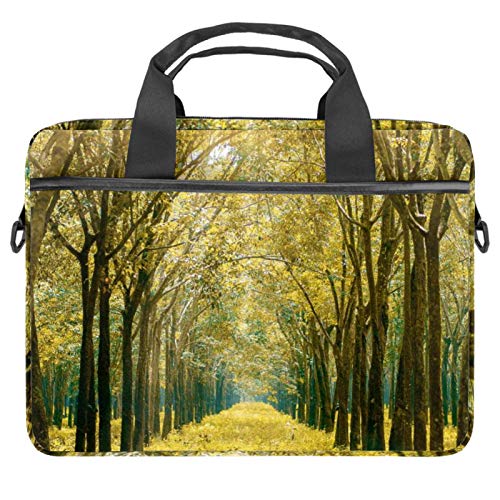 Sacoche ordinateur portable 13-14 pouces antichoc style forêt d'automne