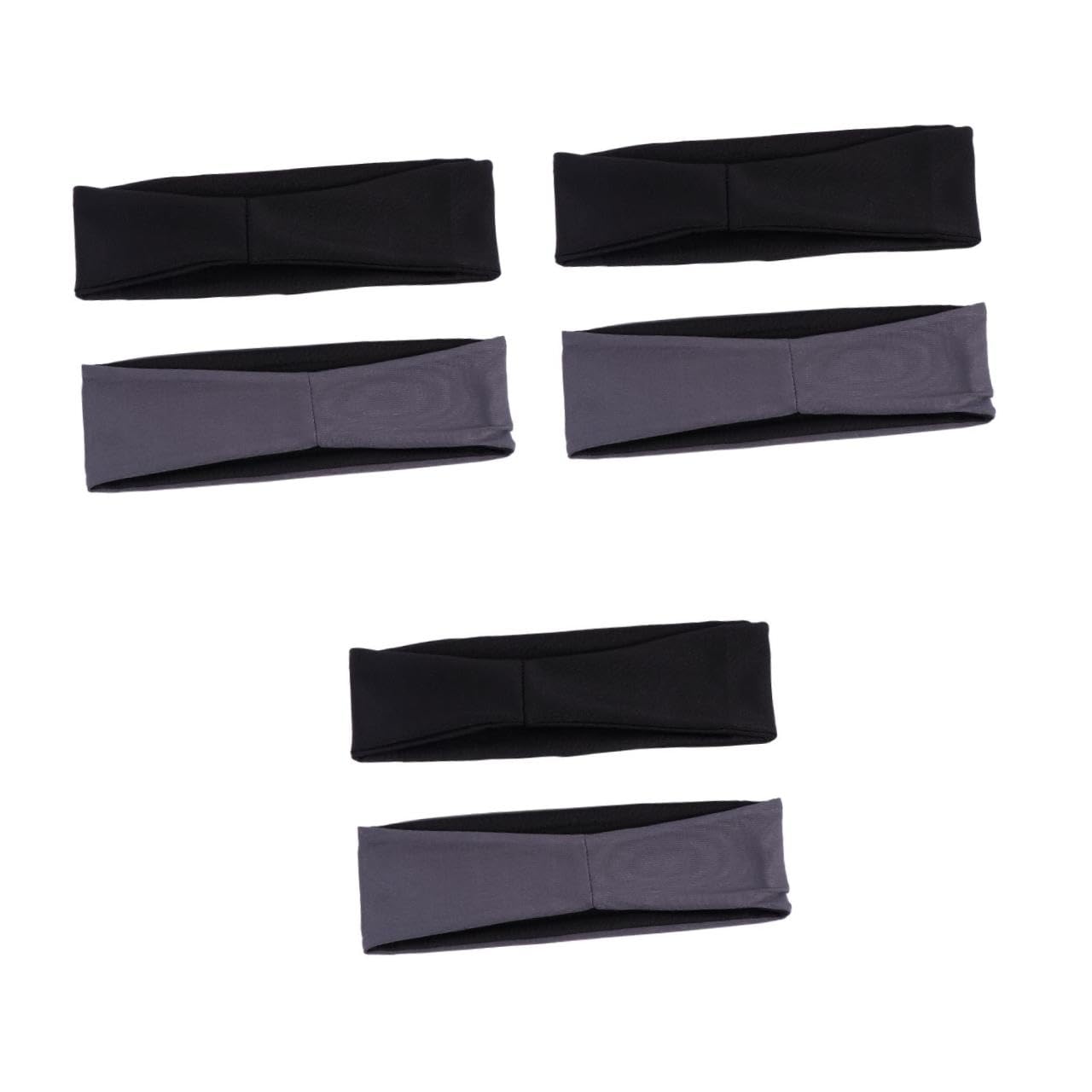 Toyvian Conjunto De Diademas Deportivas Elásticas Transpirables Accesorio Yoga Running Y Actividades Negro