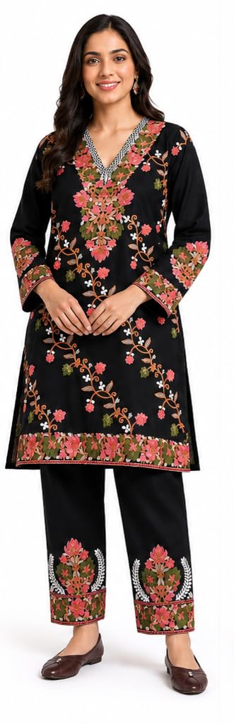 Kashmiri Embroideried Cord Set for Women and Girls-picture-26