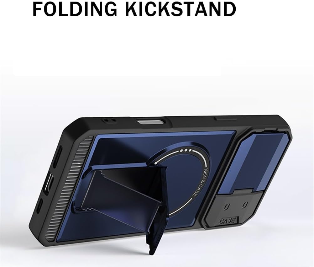 Wallet Case for iPhone 17 Pro Max/17 Pro/Air/17, Long Shoulder Chain Leather All-Inclusive Protection Cover Flip Folio Stand Function Protection Phone Case(Blue,17)