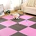 E.enjoy-Tapis Puzzle en Mousse Enchevêtrement Grand EVA Mousse Puzzle Tuiles De Protection Tapis De Sol for Fitness Exercise Formation Pilates Maison Workout Yoga Gym Enfants 60 cm X 60 cm
