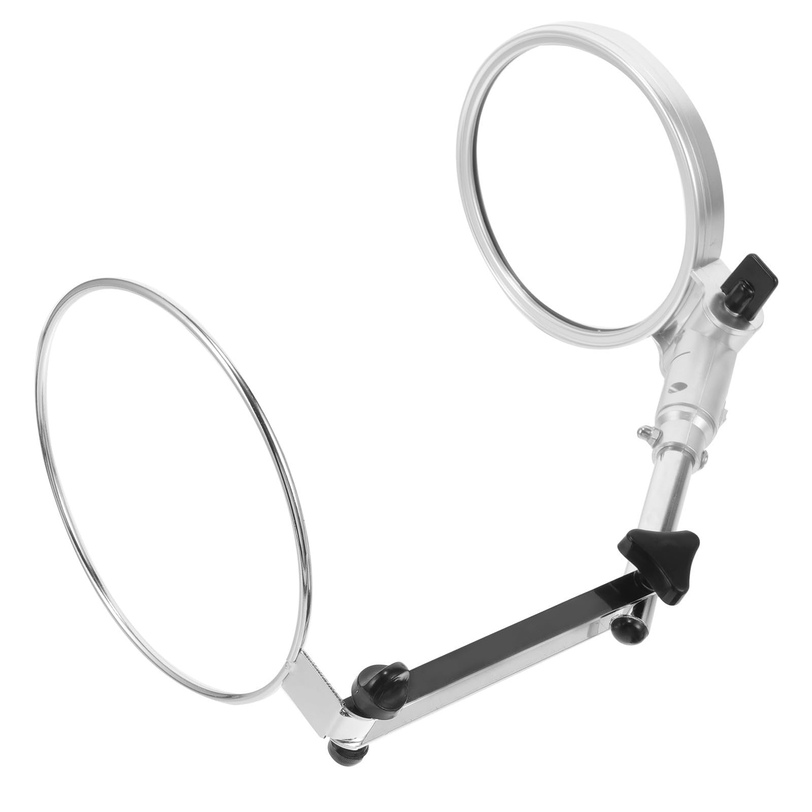 Veemoon Verstellbare Leselupe mit LED Beleuchtung und Faltbarem Ständer aus Metall und Kunststoff für Schmuckherstellung und Schweißen Am Arbeitsplatz