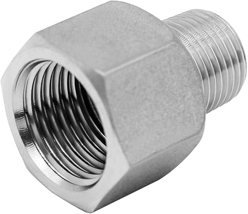 Miniatura 9 de Beduan Instalación de tubería de acero inoxidable 12 "NPT rosca macho x 12" adaptador de tubo de rosca hembra NPT