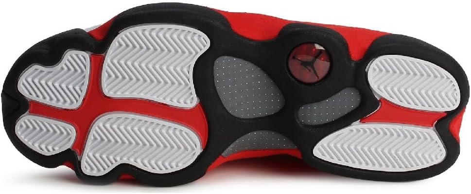 Nike Air Jordan 13 Retro White and University Red Men's Shoes