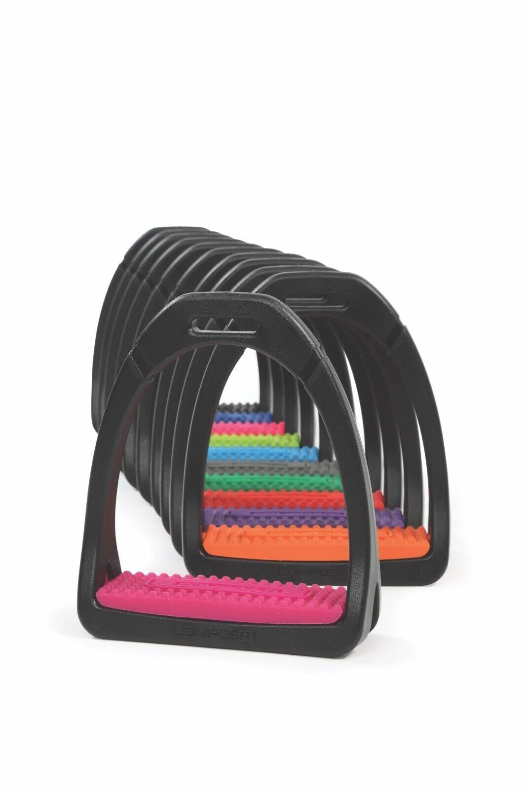 Shires Compositi Premium Stirrups, Framboise (Raspberry)