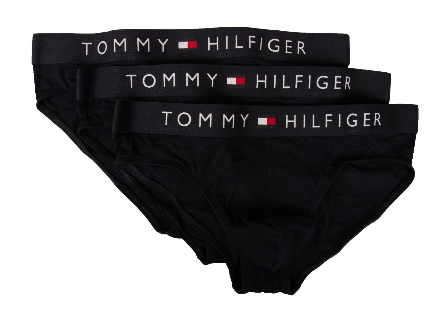 Tommy Hilfiger men's briefs pack of 3 elastic underpants briefs stretch cotton underwear article UM0UM03182, 0SY Des sky/des sky/des sky, Medium