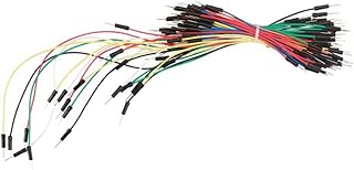 Velleman WJW009-VP Jumper Wire Set, Male to Male, Red/Black/White/Yellow/Green/Orange/Blue