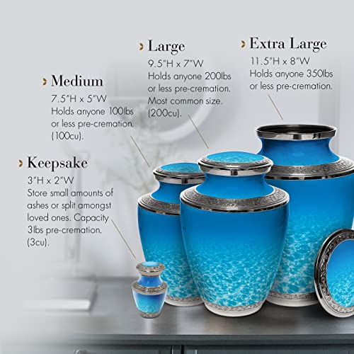 Image of Ocean Cremation Urns for Human Ashes Adult Male & Urns for Ashes