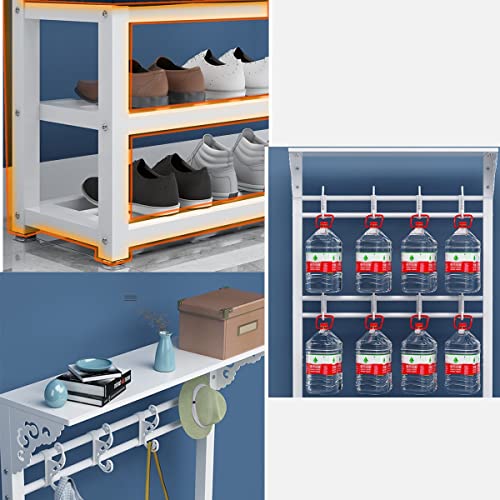 Banc de rangement chaussures à 2 niveaux pour optimiser les petits espaces - 5