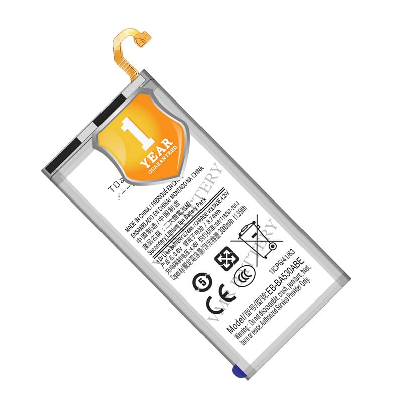 Image of Original EB-BA530ABE Battery Compatible for Samsung Galaxy A8 (2018) (SM-A530F) - (3000mAh) - 1 Year Warranty K7