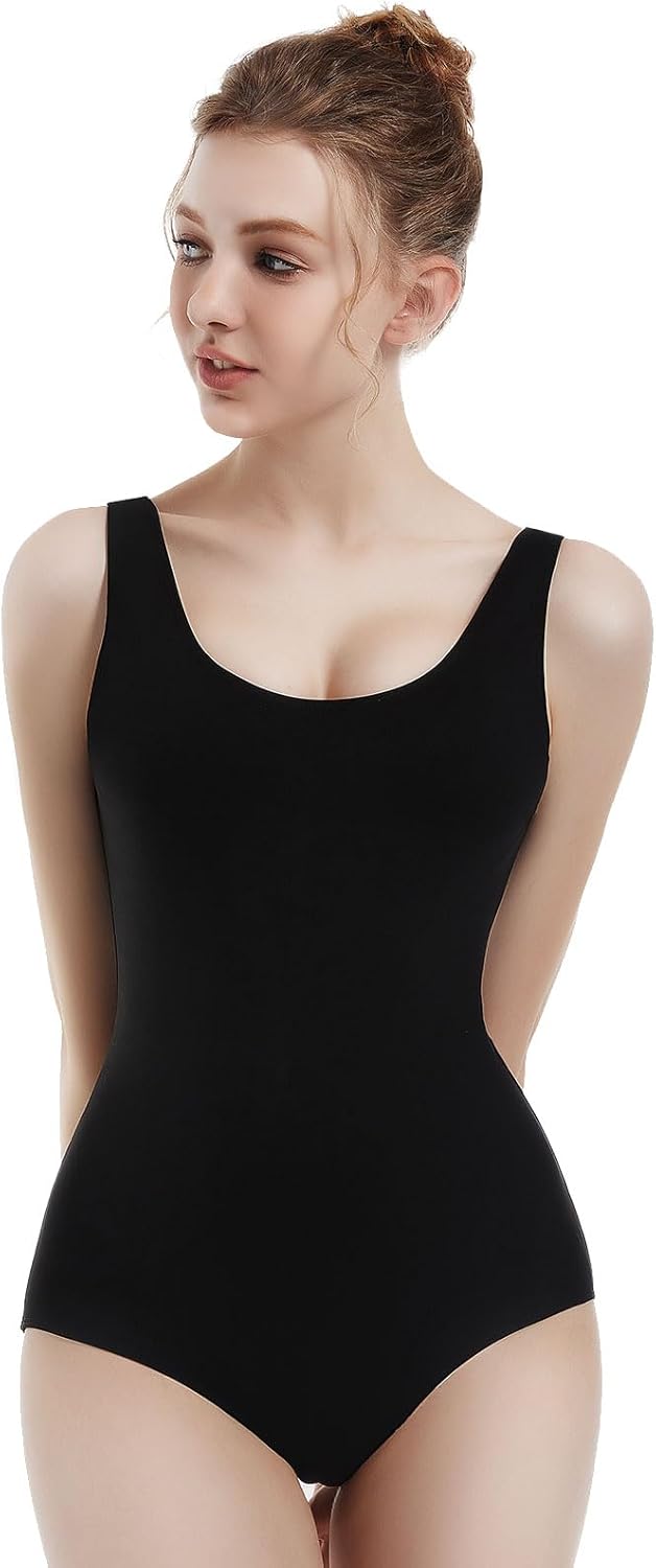 Women's Ballet Tank Leotards Ballet Dancewear Scoop Neck Bodysuit Women's Team Basic Tank Leotards - Image 2