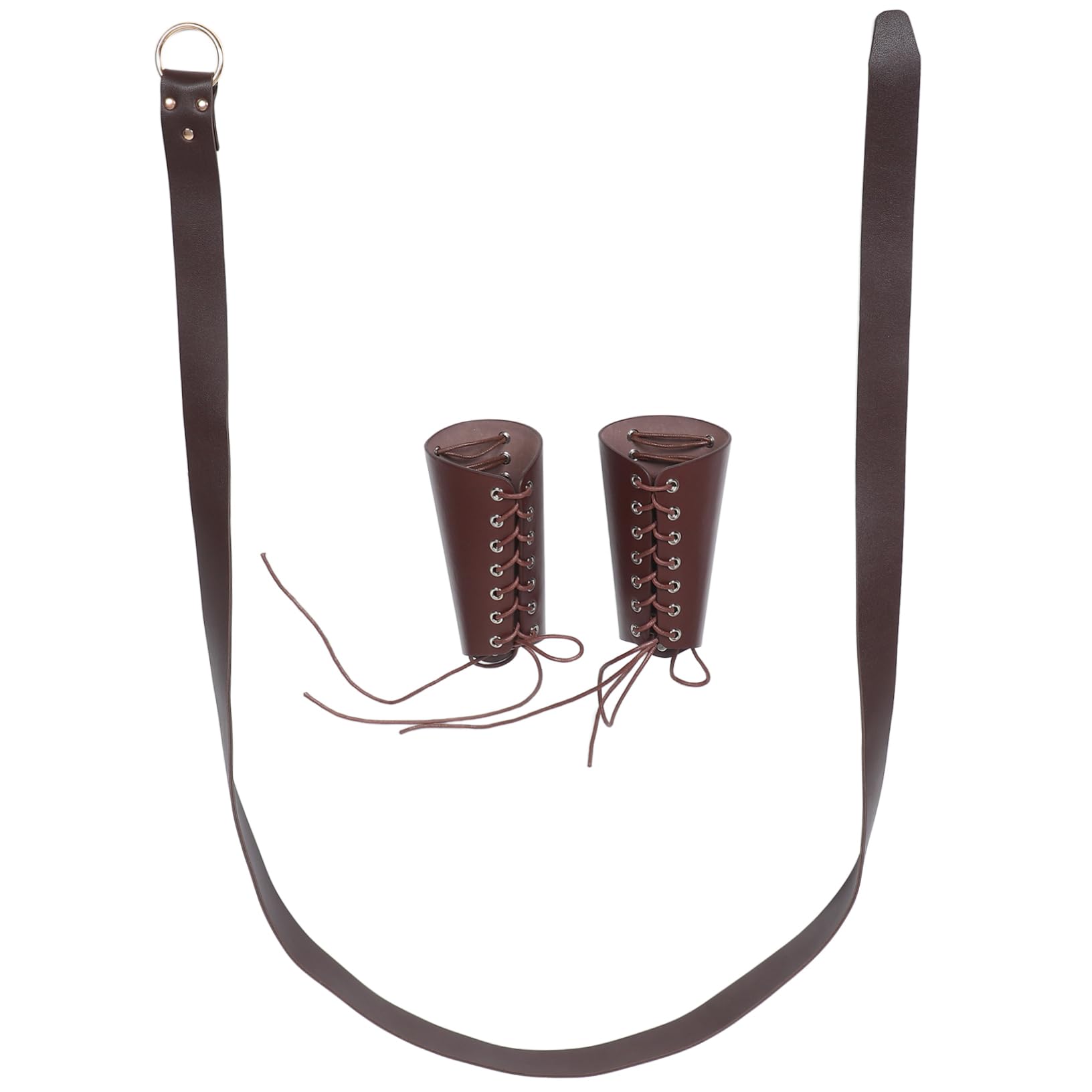 ifundom 1 Set Viking Costume Accessory Waist Belt Arm Guards for Men Renaissance Theme Party Cosplay Comfortable Wrist Guards Unique Festival Outfit