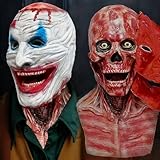 【Masque Halloween】: Ce Masque de Crâne D'Halloween offre un design duplex, la couche extérieure est un masque et la couche intérieure est un masque de crâne, qui peut être changé rapidement et facilement grâce à une fermeture magnétique.