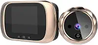 yeacher Visualizador de porta digital câmera olho mágico campainha tela LCD de 2,8 polegadas com visão noturna sessão de fotos monitoramento digital de porta para segurança doméstica