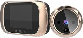 yeacher Visualizador de porta digital câmera olho mágico campainha tela LCD de 2,8 polegadas com visão noturna sessão de fotos monitoramento digital de porta para segurança doméstica