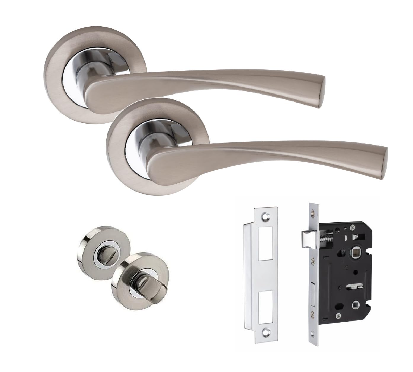 Golden Grace Astrid Door Handle Set - Golden