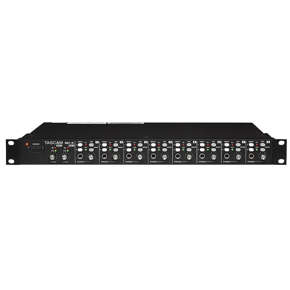 Amazon.co.jp: TASCAM ラックマウント ヘッドホンアンプ MH-8