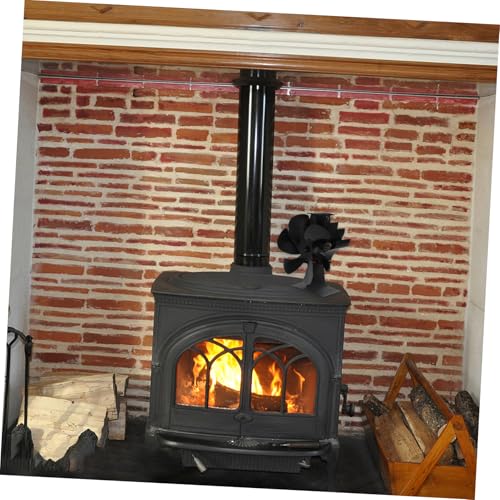Ventilateur de poêle Hemobllo pour maison chauffée et cheminée chaleureuse