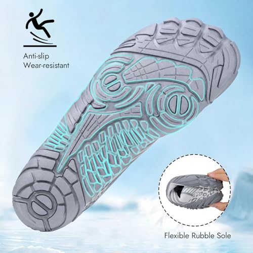 Image of ATHMILE Water Shoes for Women Men Barefoot Shoes for Swim Beach Hiking Pool | Quick Dry Non-Slip Wide Toe Box Shoes for River Kayak Fishing Lake Cruise Vacation Outdoor Water Activities