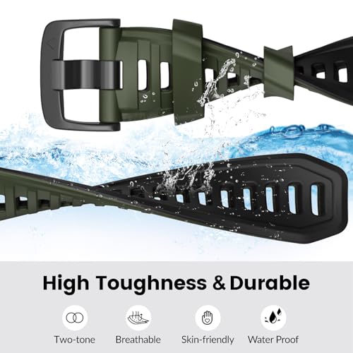 Image of Compatible with Garmin Instinct 2X Band,Adjustable Soft Silicone Replacement Sport Watch Wristband Strap for Garmin Instinct 2X /Solar /Tactical