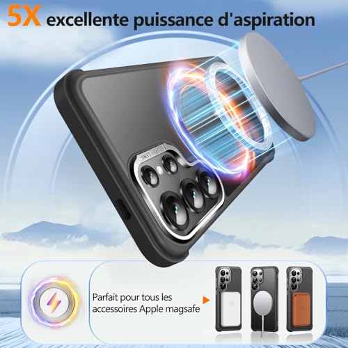Coque Samsung S25 Ultra MagSafe avec béquille rotative 360°