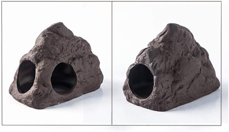 Cave Reptile Hideout, Aquarium Landscaping - Habitat Decor Turtle Lizard Fish Hideouts Reptile Cave Box Accessories