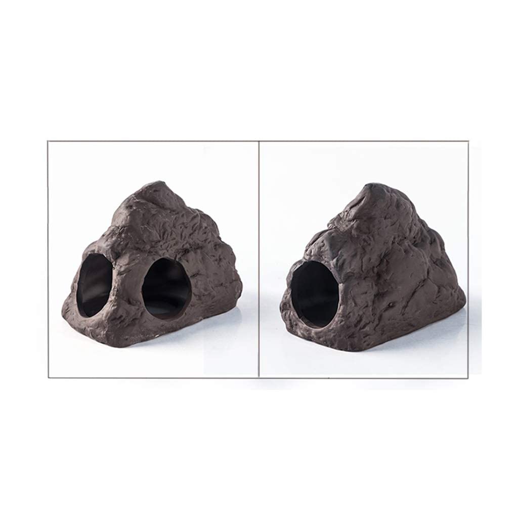 Escondite de Reptiles en Cueva, paisajismo de Acuario, decoración de hábitat, escondites de Peces, lagartos y Tortugas, Accesorios para Cajas de Cuevas de Reptiles