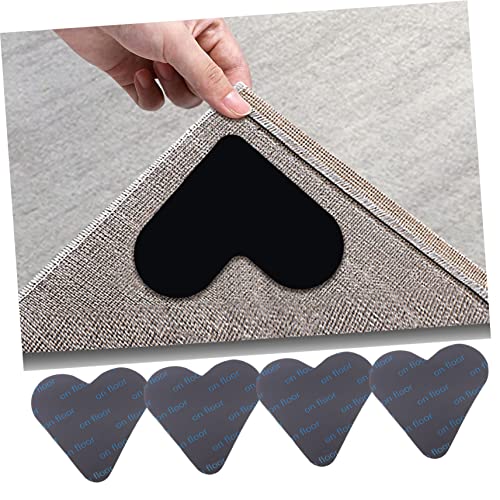 DOITOOL 16 peças de adesivos de tapete de coração tapete antiderrapante fita dupla face tapete adesi