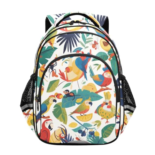 Sac à dos enfant jungle et oiseaux pour l'école primaire du CP au CM2
