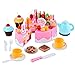 Produktbild Gearmax 54pcs Spielzeug kuchen Schneiden Geschirrset Cutting Toy Pretend Play Kinder-Rollenspiele Küchenspielzeug(Rosa)