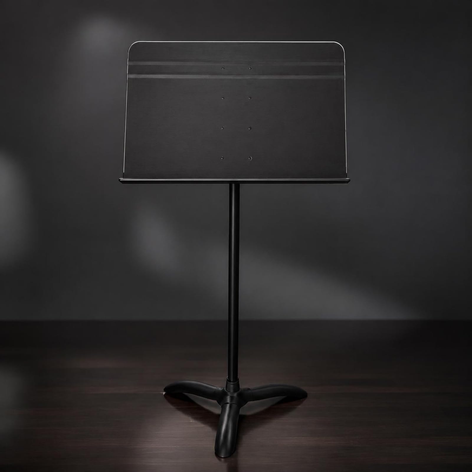 Musicale Regolabile in Metallo con, Supporto Per Spartiti Con Piastra In Alluminio E Asta Singola Corta Altezza Seduta 100-155 Cm