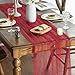 Artoid Mode Pearl Red Gauze Table Runner 120 Inch 10FT, Seasonal Sheer Dining Holiday Wedding Birthday Baby Shower Table Decor for Home Party