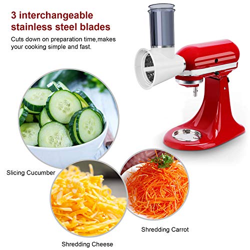 Slicer/Shredder Attachment for KitchenAid Stand Mixers,Cheese Grater