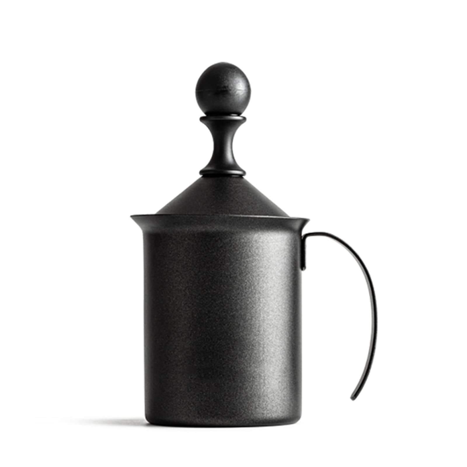 Ręczny spieniacz do mleka, ręczna pompa ze stali nierdzewnej spieniacz do mleka dzbanki do spieniania mleka DIY krem do kawy spieniacz do kawy do cappuccinos kawa latte,200ml