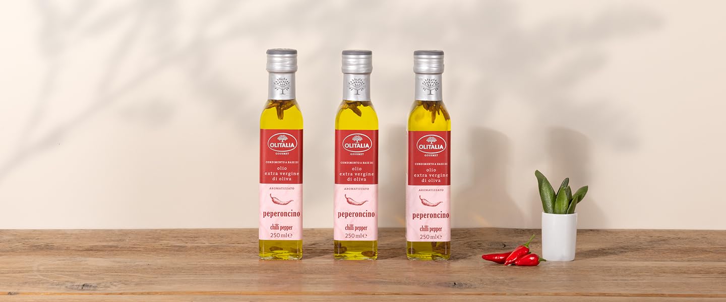 Italian Gourmet olio extravergine al peperoncino natives Olivenöl 6 x 250ml
